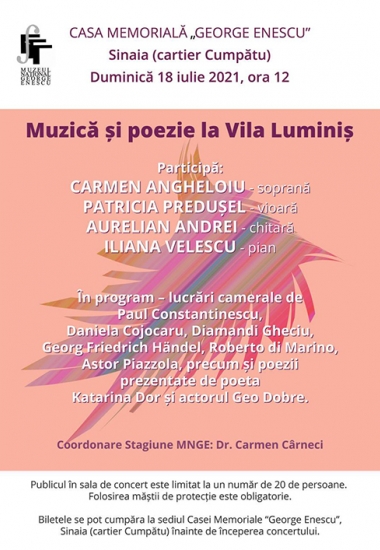 Muzică și poezie la Vila Luminiș